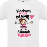 Dziewczęca koszulka kocham moją Mamę