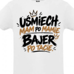 Chłopięca koszulka uśmiech, bajer