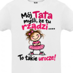 Dziewczęca koszulka mój Tata myśli